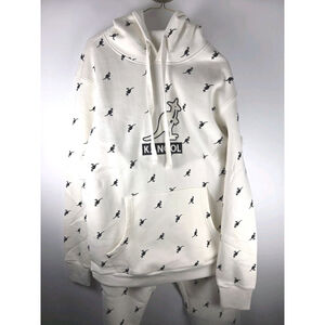 Kangol Sweatpants and Hoodies Set White Large New With Tag